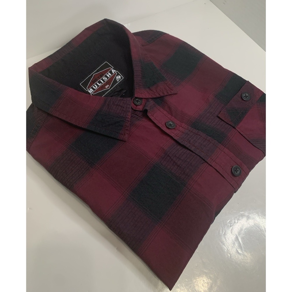 Metal Mulisha S/S Button Up  Shirt Men's L? size tag unreadable see measurements